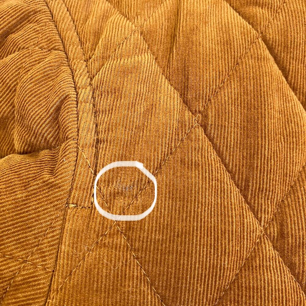 Madewell Sz S Quilted Corduroy Walton Shirt-Jacket Barn Coat Insulated Cotton - Picture 16 of 16